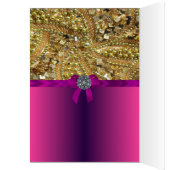 Gold bling & magenta (Inside (Left))