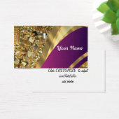 Gold bling & magenta swirl (Desk)