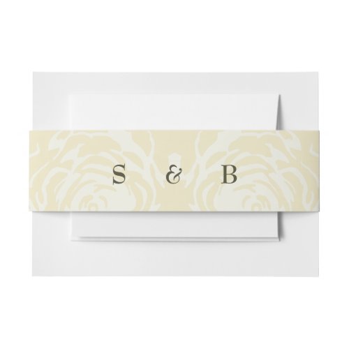 Gold Blooms Invitation Belly Band