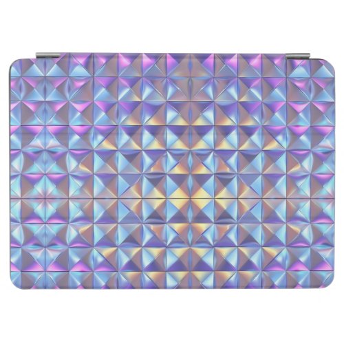 Gold Blue and Purple Iridescent Geometric 2 iPad Air Cover