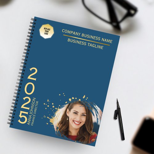 Gold  Blue Company Management Executive Photo Planner