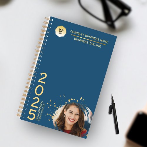 Gold  Blue Company Management Executive Small    Planner