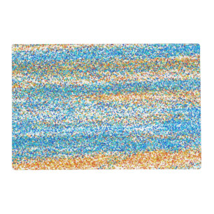 Gold Blue Glitter Abstract Placemat