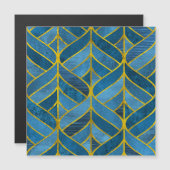 Gold Blue Grunge Pattern (Front/Back)