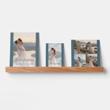 Gold & Blue Polka Dot Personalized wedding