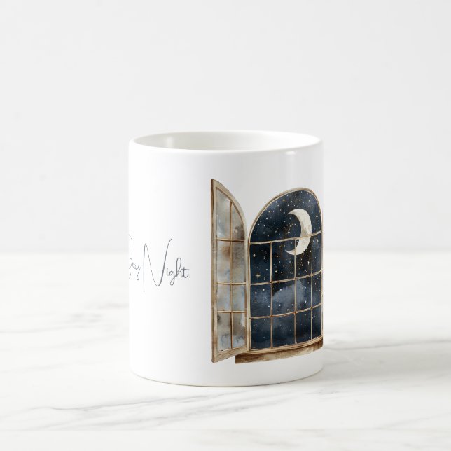 Gold Blue Silver Stars Coffee Mug (Center)