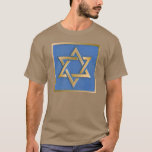 Gold Blue Star of David Art Panel T-Shirt<br><div class="desc">You are viewing The Lee Hiller Photography Art and Designs Collection of Home and Office Decor,  Apparel,  Gifts and Collectibles. The Designs include Lee Hiller Photography and Mixed Media Digital Art Collection. You can view her Nature photography at http://HikeOurPlanet.com/ and follow her hiking blog within Hot Springs National Park.</div>