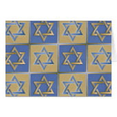 Gold Blue Star of David Art Panels (Front Horizontal)