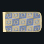 Gold Blue Star of David Art Panels Gold Finish Money Clip<br><div class="desc">You are viewing The Lee Hiller Photography Art and Designs Collection of Home and Office Decor,  Apparel,  Gifts and Collectibles. The Designs include Lee Hiller Photography and Mixed Media Digital Art Collection. You can view her Nature photography at http://HikeOurPlanet.com/ and follow her hiking blog within Hot Springs National Park.</div>