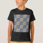 Gold Blue Star of David Art Panels T-Shirt<br><div class="desc">You are viewing The Lee Hiller Designs Collection of Home and Office Decor,  Apparel,  Gifts and Collectibles. The Designs include Lee Hiller Photography and Mixed Media Digital Art Collection. You can view her Nature photography at http://HikeOurPlanet.com/ and follow her hiking blog within Hot Springs National Park.</div>