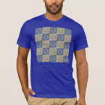 Gold Blue Star of David Art Panels T-Shirt<br><div class="desc">You are viewing The Lee Hiller Designs Collection of Home and Office Decor,  Apparel,  Gifts and Collectibles. The Designs include Lee Hiller Photography and Mixed Media Digital Art Collection. You can view her Nature photography at http://HikeOurPlanet.com/ and follow her hiking blog within Hot Springs National Park.</div>