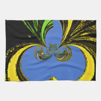 Gold Blue Towel