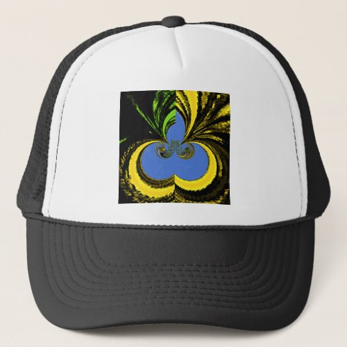 Gold Blue Trucker Hat