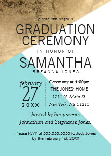 geometric graduation invitations zazzle
