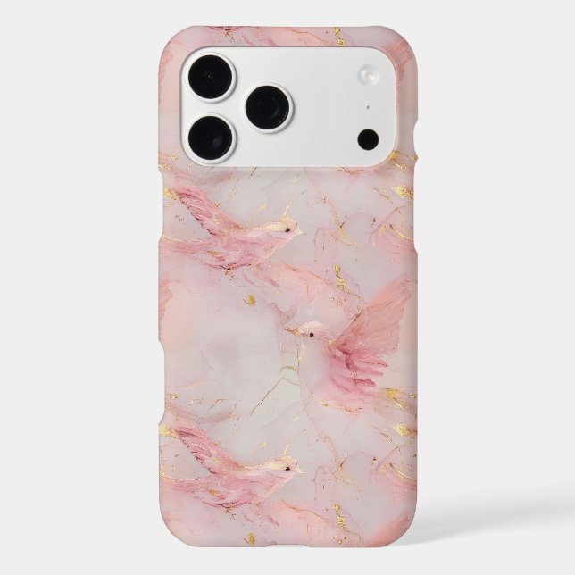 Gold Blush Pink Birds   Case-Mate iPhone Case (Back)