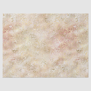 Gold Blush Pink Leopard Tissue Paper