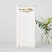 Gold Bohemian Feather on Rustic Wood Boards (Standing Front)