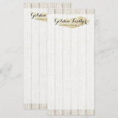 Gold Bohemian Feather on Rustic Wood Boards (Front/Back)