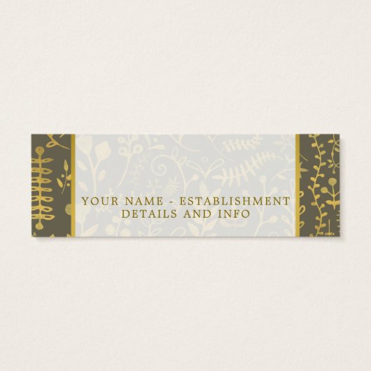 Gold Boho Bookmarks (Back)