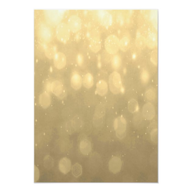 Gold Bokeh | Bar Mitzvah Invitation