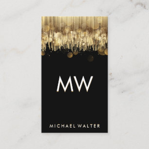 Gold Bokeh Luxury Abstract Background Business Card