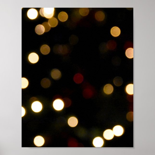 Gold Bokeh Poster (Front)