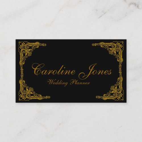 Gold Border Business Card Templates