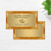 Gold Border | Gold Metal Texture (Desk)