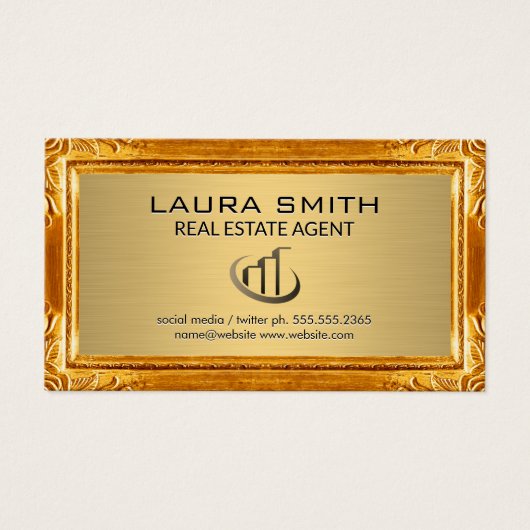 Gold Border | Gold Metal Texture (Front)