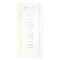 Gold Border on White | Modern
