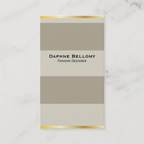 Gold Borders Business Card