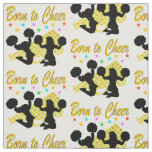 GOLD BORN TO CHEER MEGAPHONE CHEERLEADER FABRIC