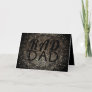 Gold Botanical RAD DAD Formal Elegant Father's Day Card