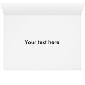 Gold Bow Christmas Greeting Card (Inside Horizontal (Bottom))