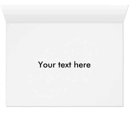 Gold Bow Christmas Greeting Card (Inside Horizontal (Bottom))