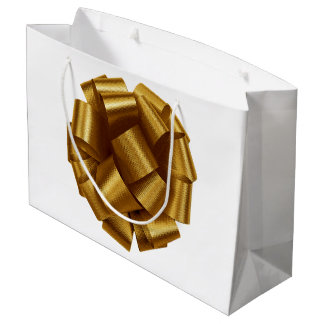 Gold Bow Gift bag