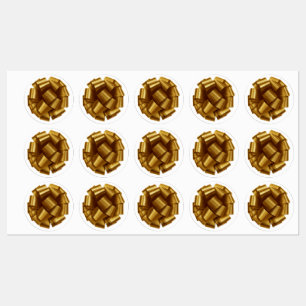 Gold Bow Labels