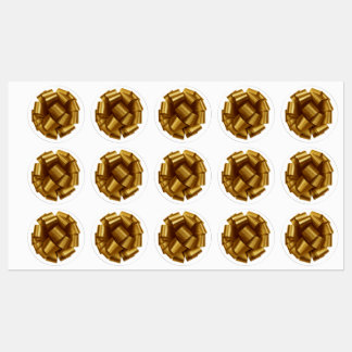 Gold Bow Labels
