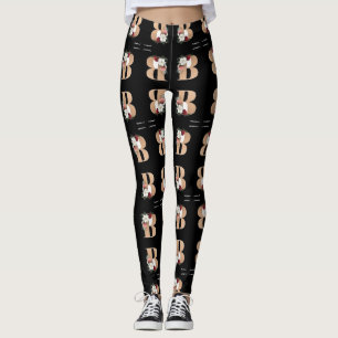 Gold Bow Leggins Leggings