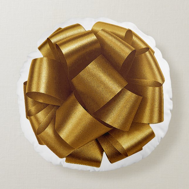 Gold Bow Pillow (Front)
