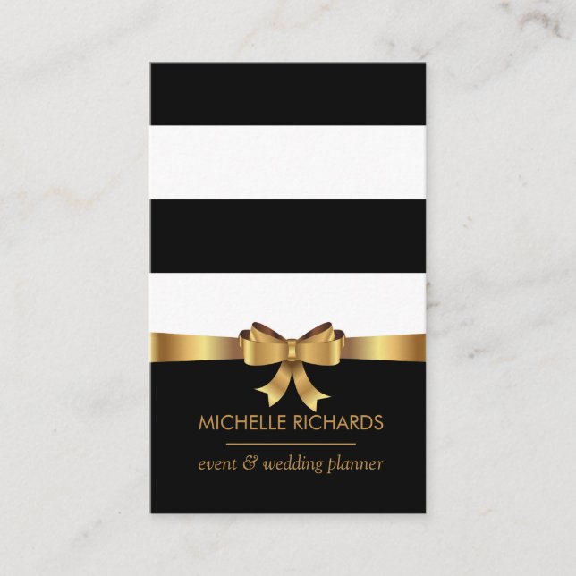 Gold Bow  | professional  Social Media Icons Business Card (Front)