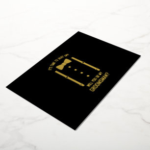 Gold Bow Tie Personalized Groomsman Proposal Foil Invitation