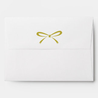 Gold Bow & Wildflowers A7 Envelope