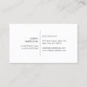 GOLD BOX LOGO with YOUR INITIAL/MONOGRAM on Linen Business Card (Back)