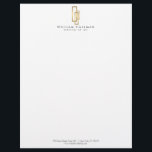 Gold Boxes Professionally Elegant Letterhead<br><div class="desc">Coordinates with the Gold Boxes Professionally Elegant Business Card Template by 1201AM. A trio of offset gold rectangular shapes creates an intriguing visual for your business or personal brand. © 1201AM CREATIVE</div>