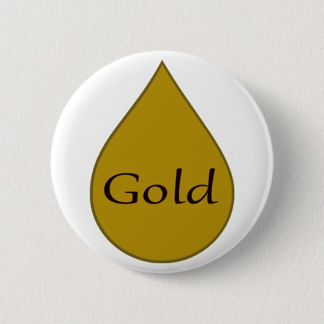 Gold breastfeeding award badge 1 year pinback button (Front)