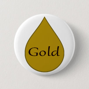 Gold breastfeeding award badge 1 year pinback button