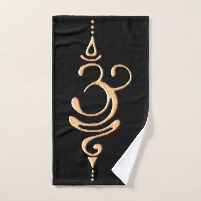 Gold Breathe  Hand Towel (Hand Towel)