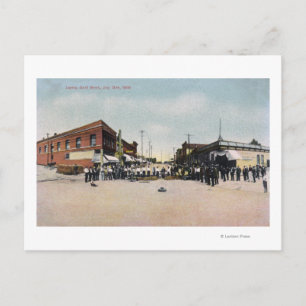 Gold Brick Laying SceneSnohomish, WA Postcard