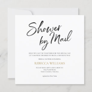 Gold Bridal Shower by Mail Invitation